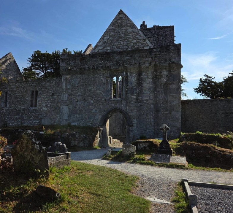 The roofless friary of Muckross Abbey, founded 1448